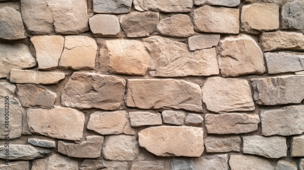 Fototapeta premium Tan Stone Wall Texture, construction, background