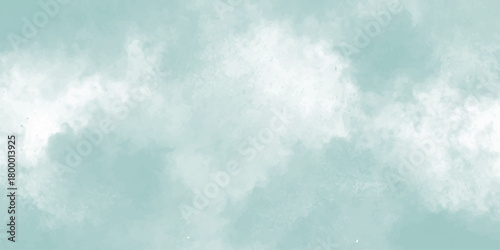 serene teal background with soft, diffused white clouds soft light blue  creating a serene and peaceful atmosphere, very calming