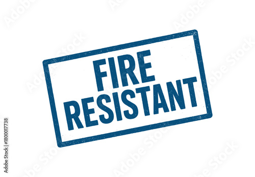 Rectangular seal FIRE RESISTANT condensed geometric deep blue tone texture offset rotation