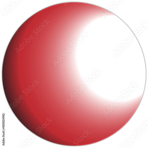 Red Super moon  vector illustration.