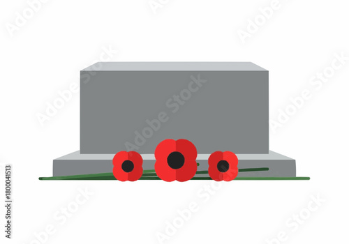 National Day of Mourning remembrance with poppies