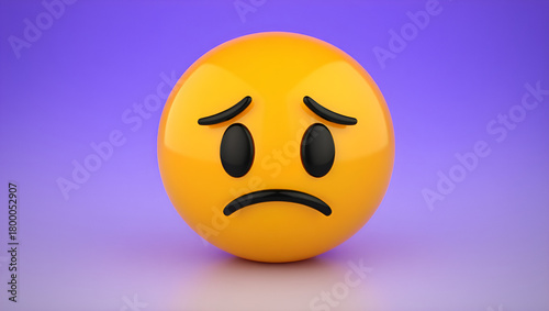Sad Emoji Depicting Sadness and Despair A Visual Representation of Negative Emotions and Feelings, Generative AI