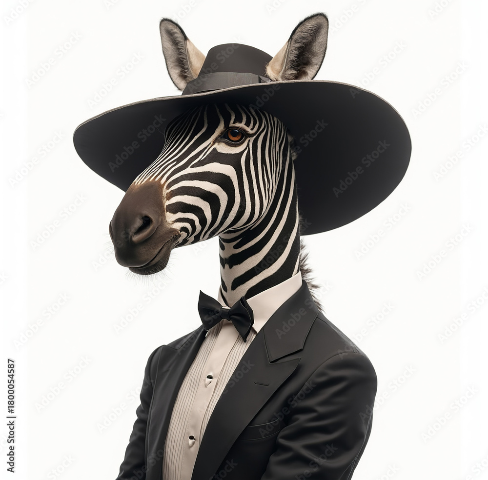 Obraz premium Animal with fashion clothes