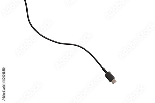 Wallpaper Mural USB Type-C cable isolated on a transparent PNG. Ideal for concepts related to business technology, data transfer, connectivity and fast charging for modern devices. Torontodigital.ca