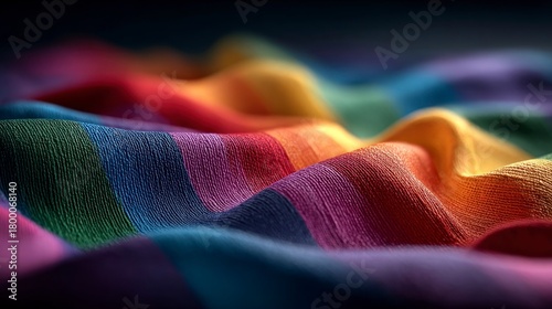 Waving pride flag background