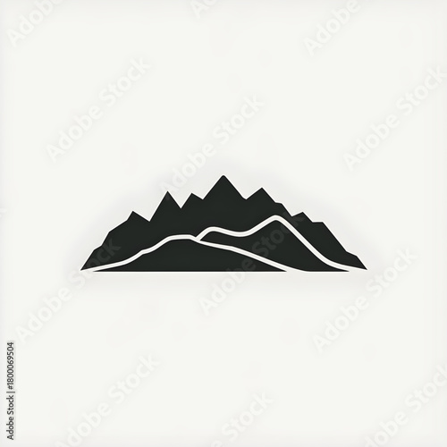 vector illustration of mountain landscape