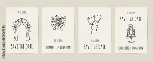 Invitations, Wedding cards, Save the Date