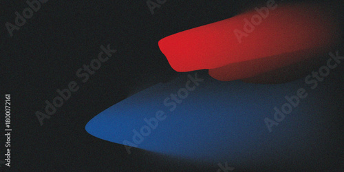 Red and white smoke on black with paint roller and vector icon tool design