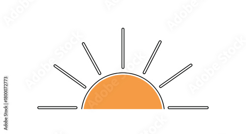 The sun rises painting the sky with a spectrum of vibrant and warm hues signaling a new day.