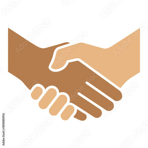 Vector Handshake Agreement, Business Partnership Cooperation, Success Collaboration Deal, Contract Friendship Connection Meeting Flat Vector Illustration