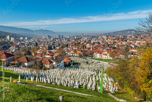 Bonsian war cemetery in Sarajevo