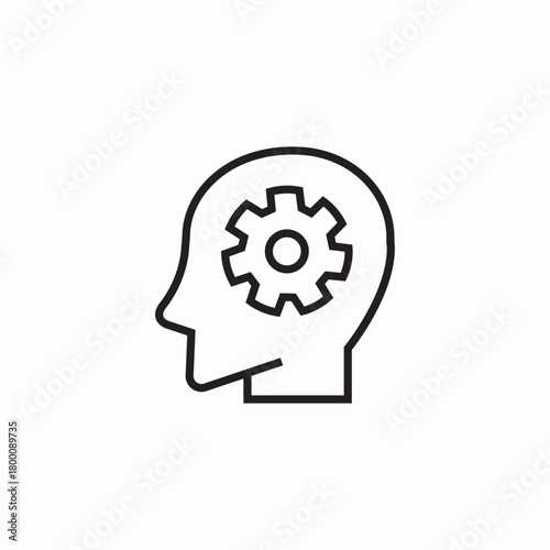 artificial intelligence settings icon sign vector