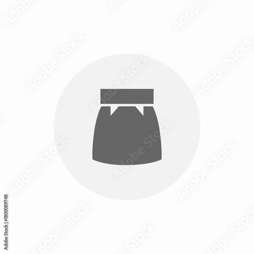 belt skirt icon sign vector