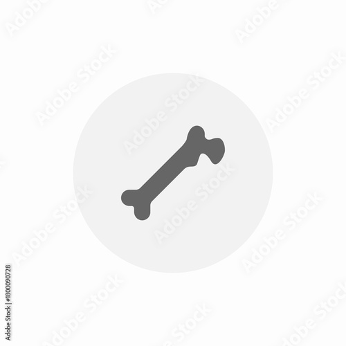 disfigured bone icon sign vector