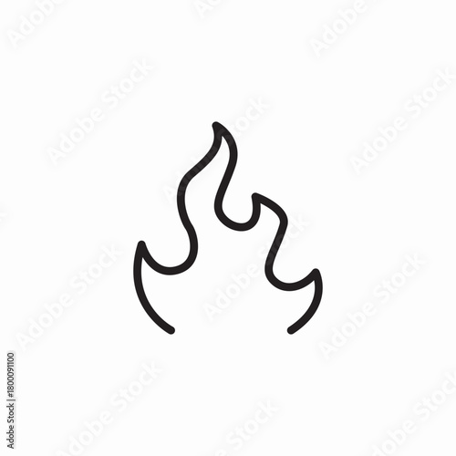 fire surface icon sign vector