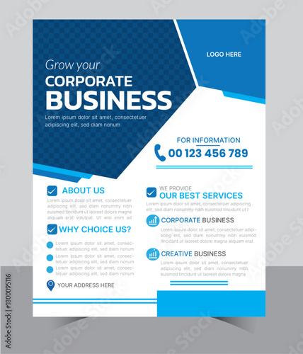 creative business flyer/poster/leaflet/ proposal vector template design