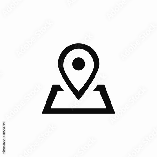 building location icon sign vector