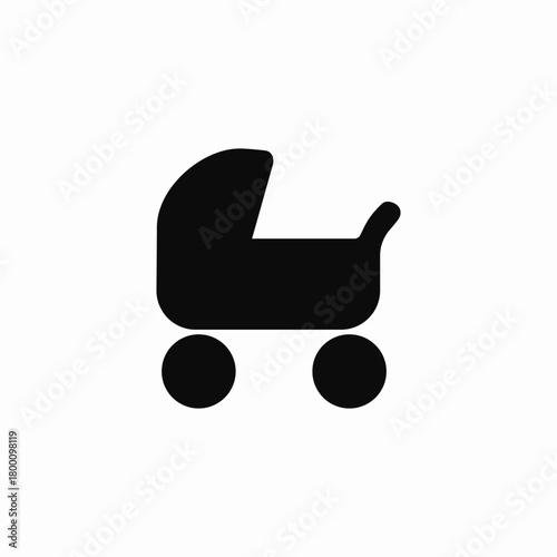 infancy crib icon sign vector