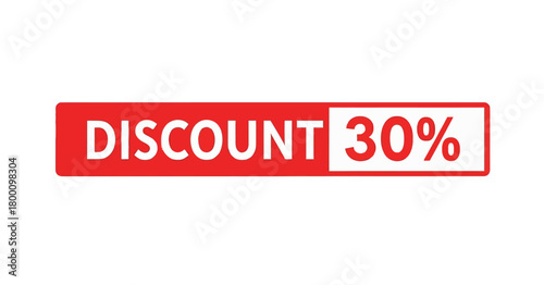 30% Discount Sale Banner Hot Deal Promotion and Special Offer