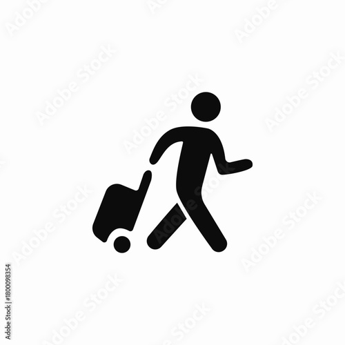 luggage area icon sign vector
