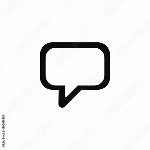 message bubble notification icon sign vector