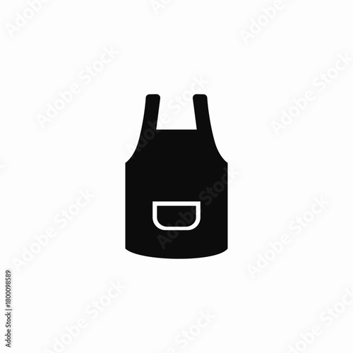 poced apron icon sign vector