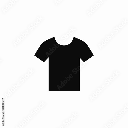 scoop neckline shirt icon sign vector