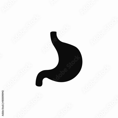 stomach function icon sign vector