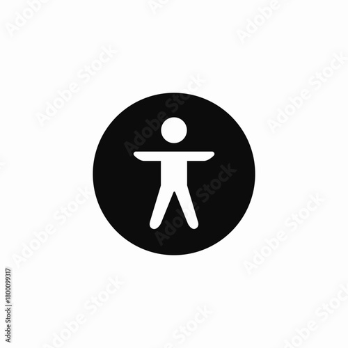 website accessibility options icon sign vector