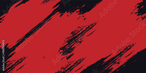 Bold Red Brush Strokes: Abstract Texture On Dark Background