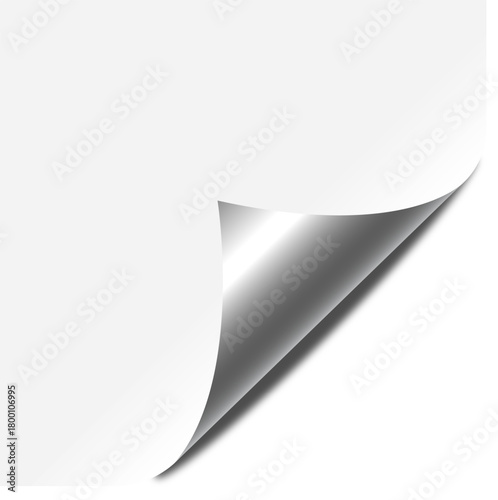 curled corner vector