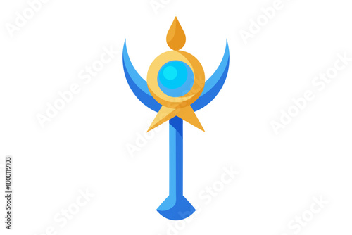 Cartoon magical scepter