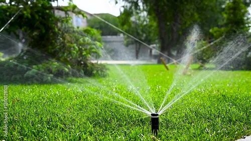 Irrigation system in home garden
