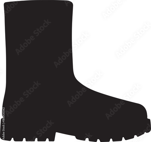 vector illustration of a snow boot on isolated background