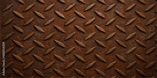Rusty metal plate texture with industrial surface and rough gray pattern
