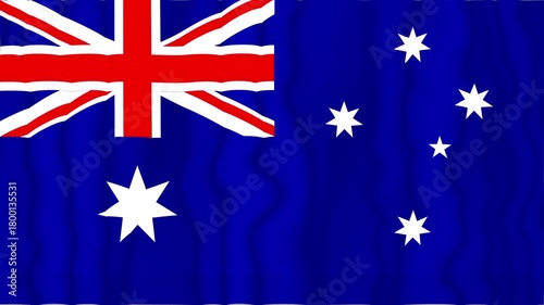 Australian Flag With Union Jack And Southern Cross On Blue Field For National Pride And Heritage.
