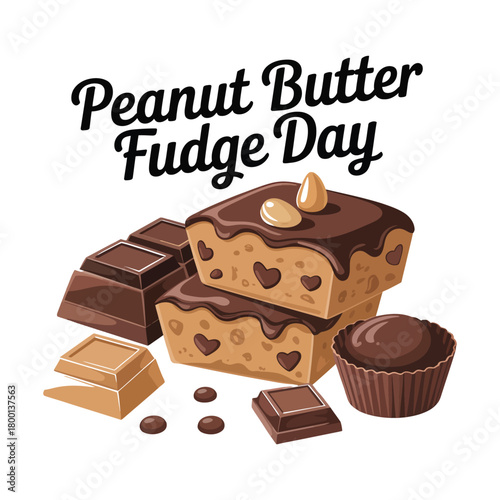 Peanut Butter Fudge Day is celebrated with sweet treats and chocolate bars.