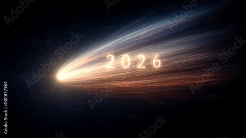 A 2026 comet-like trail
