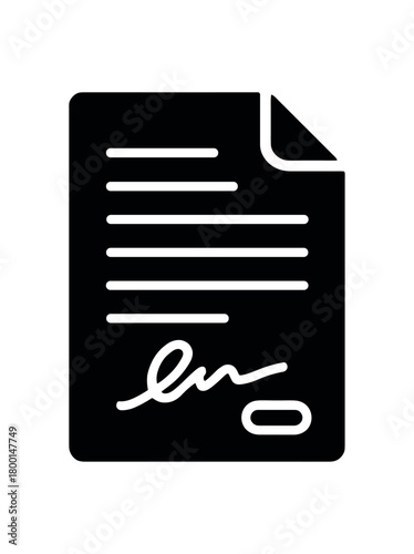 statement flat black solid vector illustration isolated on white background