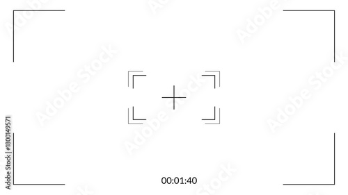 Camera recording screen viewfinder display interface