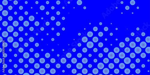 Seamless halftone gradient dot pattern for artistic modern blue background, abstract halftone dots textured with dynamic blue background round effect for modern artwork design.