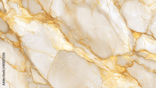 Luxurious white and gold marble stone texture with intricate veining