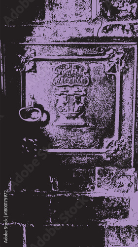 Vintage Victorian oven and old brickwork