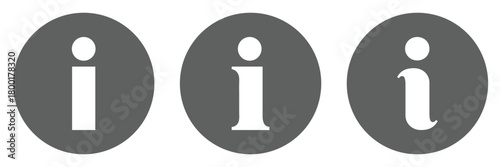 Info simple set vector icon. Help Logo. Information icon set. info button. info symbol. Information icon collection.