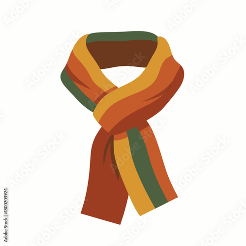 Festive Chinese New Year Spring Festival Scarf with Lunar New Year Themed Stripes, A Vibrant Celebration