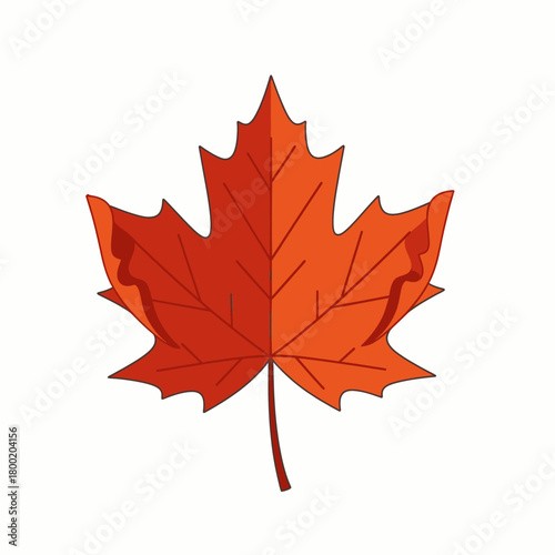 A vibrant red maple leaf, symbolizing autumn's beauty and transition, reminiscent of the cultural significance of the lunar new year festival