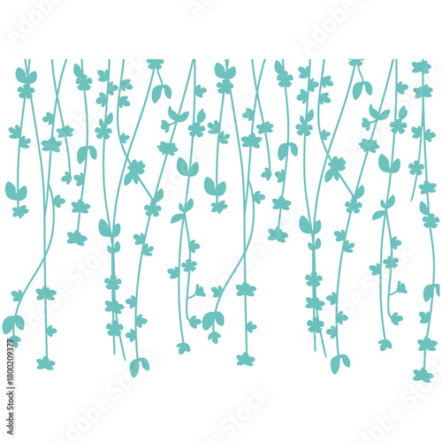 Hojas enredadas lianas enredaderas