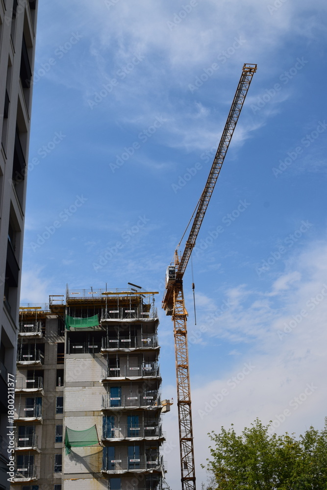 Naklejka premium plac budowy