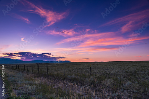 Sunset at Dwyer Junction WY