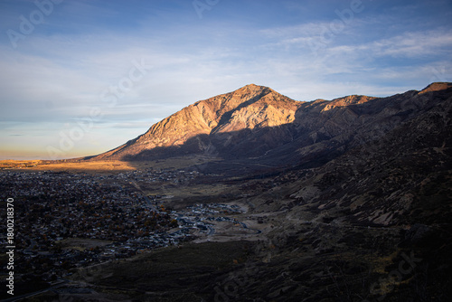 Fall hiking views of Coldwater Creek Canyon North Ogden Utah